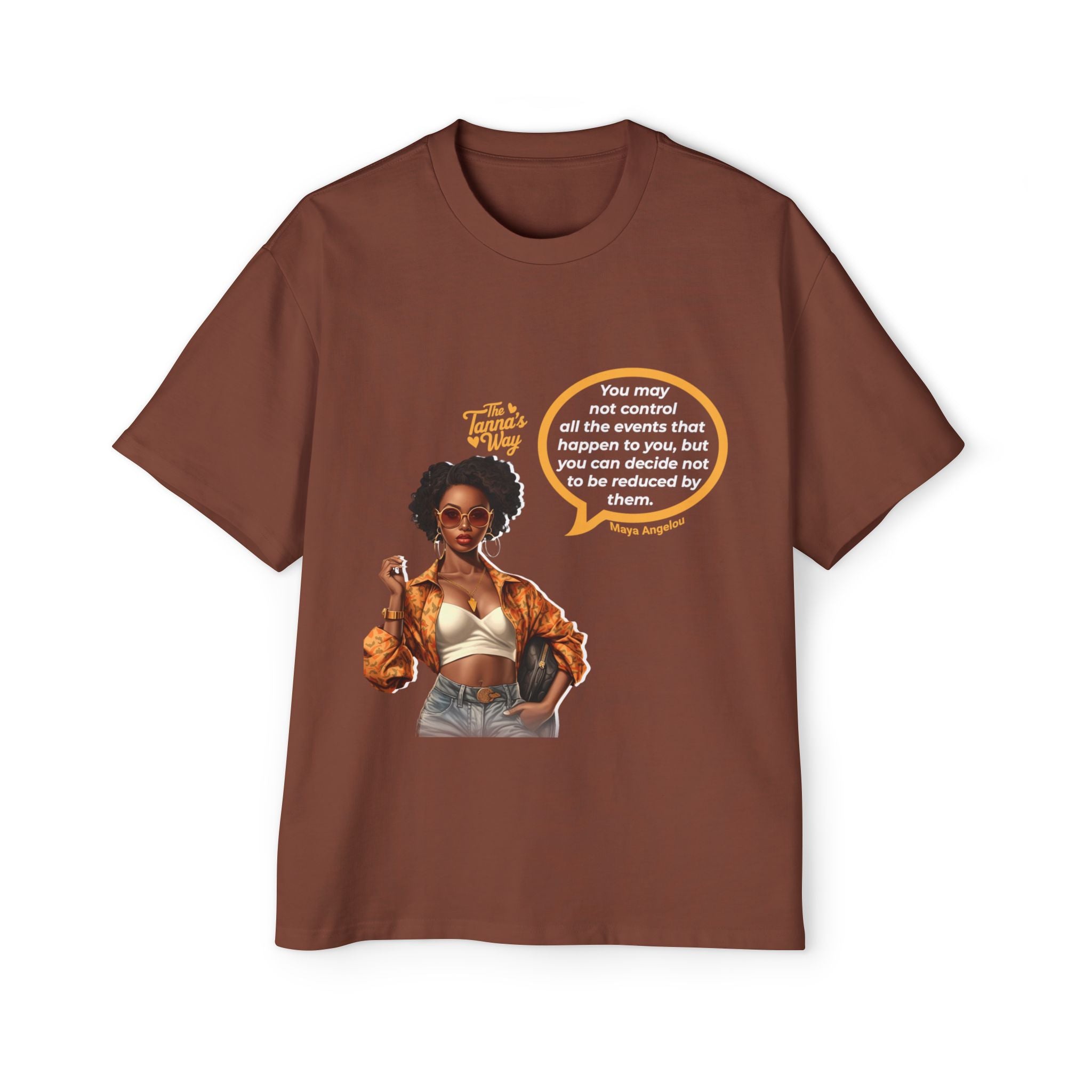 Maya Angelou | Men's Heavy Oversized Tee